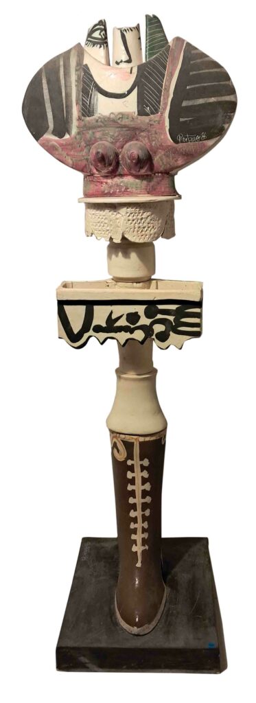 JOSEPHINE Céramique - 1986 - H 130, L 46, P 41 cm, Pièce unique Gilbert PORTANIER