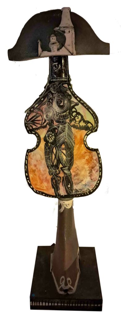 NAPOLEON Céramique - 1986 - H 123, L 37, P 40 cm, Pièce unique